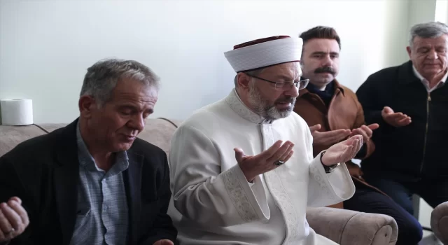 Diyanet İşleri Başkanı Erbaş’tan şehit asker Evcin’in ailesine taziye ziyareti