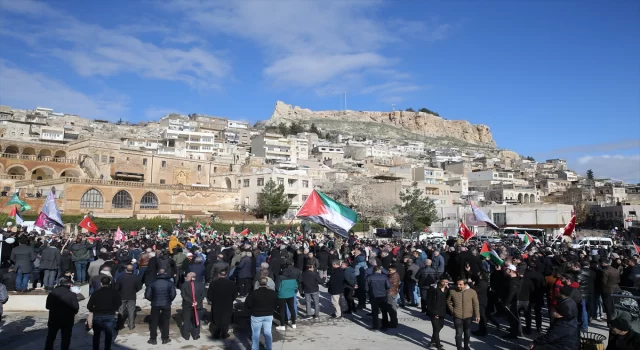 Mardin’de teröre tepki, Gazze’ye destek yürüyüşü