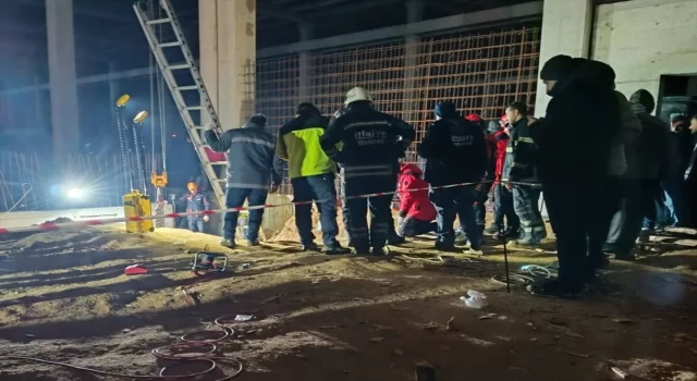 Tekirdağ’da göçük altında kalan 2 işçiden biri kurtarıldı