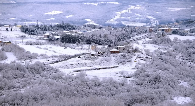 Trakya’da etkisini yitiren kar güzel manzaralar oluşturdu