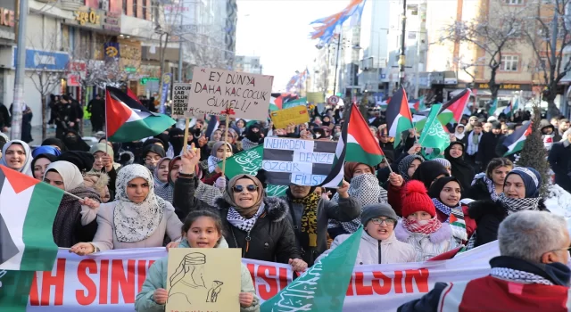 Van ve Muş’ta İsrail’in Gazze’deki saldırıları protesto edildi