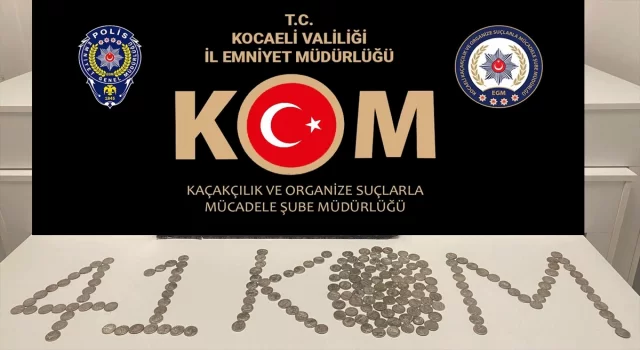 Kocaeli’de 264 sikke ile yüzük ele geçirildi