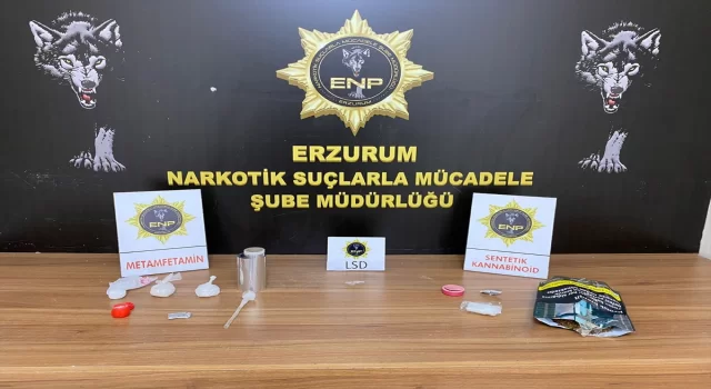 Erzurum’da uyuşturucu operasyonunda biri firari hükümlü 2 şüpheli yakalandı