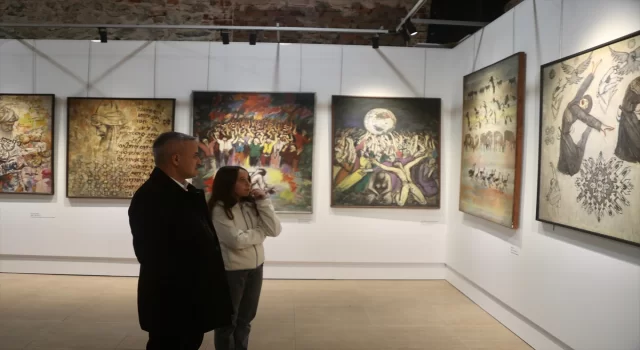 İstanbul’da ressam İlham Atalay’ın eserlerinden oluşan sergi açıldı