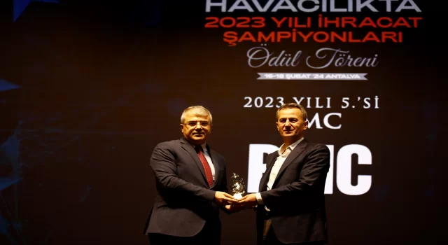 Savunma ve havacılıkta 2023 ihracat şampiyonlarına ödülleri verildi