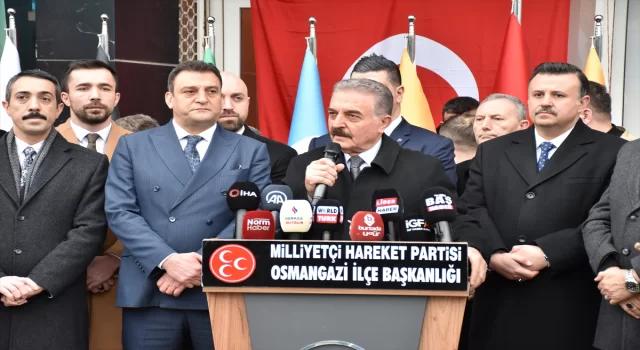 MHP Genel Sekreteri Büyükataman, Bursa’da mahalle temsilciliğinin açılışında konuştu: