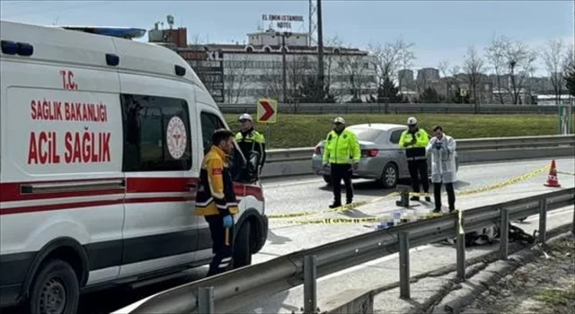 Başakşehir’de hafriyat kamyonunun çarptığı motosikletin sürücüsü öldü