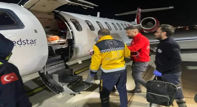 Siirt’te kalp rahatsızlığı olan bebek ambulans uçakla Konya’ya sevk edildi