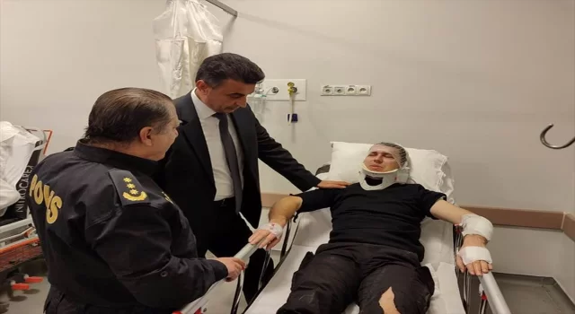 Kocaeli’de ”dur” ihtarına uymayan ehliyetsiz sürücünün otomobille çarptığı polis memuru yaralandı