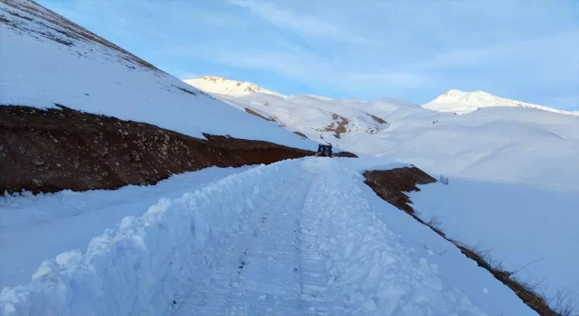 Şırnak’ta kar kalınlığının 3 metreyi aştığı Faraşin Yaylası’nda yol açma çalışmaları sürüyor