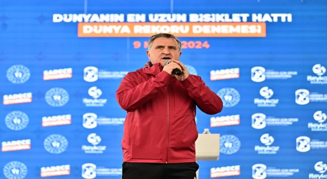 1653 bisikletle ”Dünyanın En Uzun Bisiklet Hattı” oluşturuldu