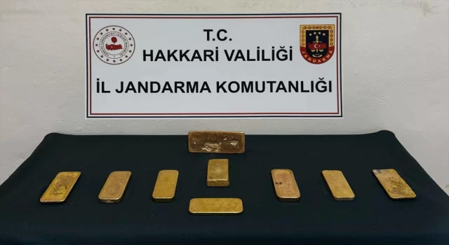 Hakkari’de 14 kilo 700 gram kaçak külçe altın yakalandı 