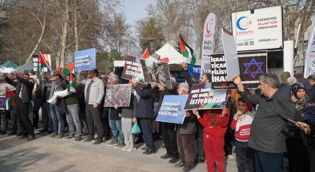 İsrail’in Gazze’deki hastanelere yönelik saldırıları Adıyaman’da protesto edildi