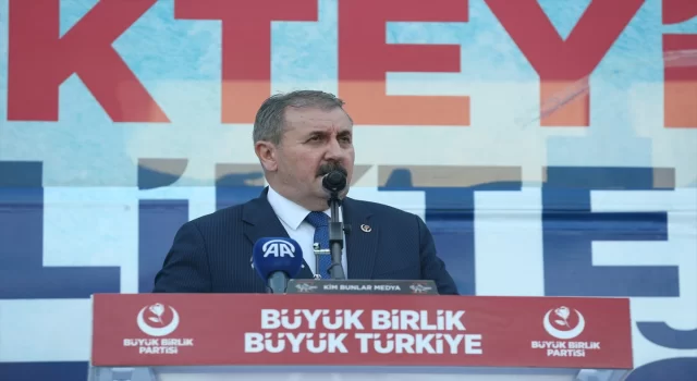 BBP Genel Başkanı Destici, Eskişehir’in Günyüzü ilçesindeki mitingde konuştu: