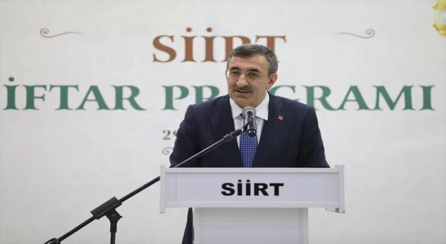 Cumhurbaşkanı Yardımcısı Yılmaz, Siirt’te iftar programında konuştu: