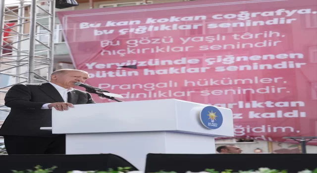 Cumhurbaşkanı ve AK Parti Genel Başkanı Erdoğan, partisinin Güngören mitinginde konuştu: (1)