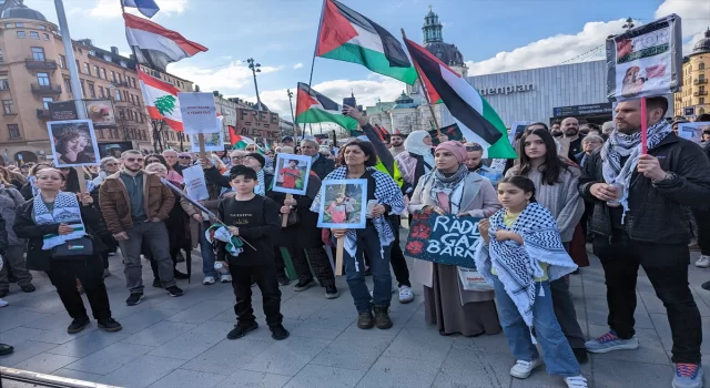 İsveç’te Paskalya kutlamasını iptal eden yüzlerce kişi Gazze’ye destek gösterisi düzenledi