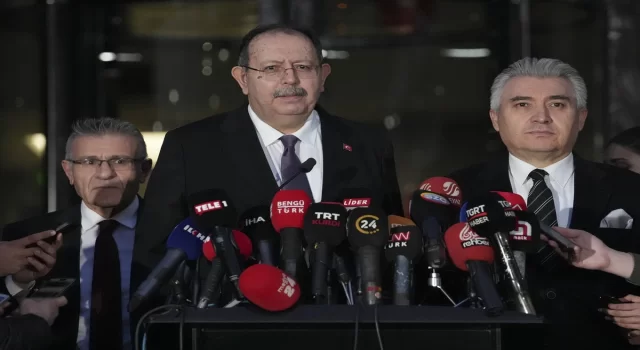 Yüksek Seçim Kurulu (YSK) Başkanı Yener, Mahalli İdareler Genel Seçimleri’ne ilişkin yayın yasağının kaldırıldığını bildirdi 
