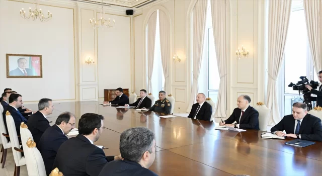 İlham Aliyev, Cumhurbaşkanlığı Savunma Sanayii Başkanı Görgün’ü kabul etti