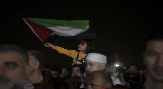 Ankara’da İsrail’in Gazze’ye yönelik saldırılarını protesto için yürüyüş düzenlendi