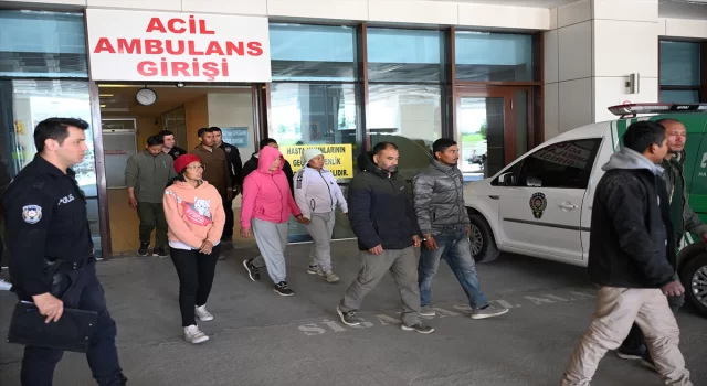Edirne’de konteynerde 10 düzensiz göçmen yakalandı