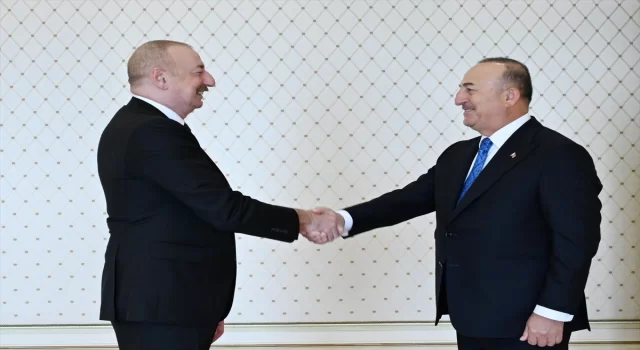 Azerbaycan Cumhurbaşkanı, NATO Parlamenter Asamblesi Türk Delegasyonu Başkanı Çavuşoğlu’nu kabul etti