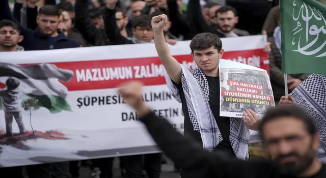 ABD’nin İstanbul Başkonsolosluğu önünde Gazze protestosu