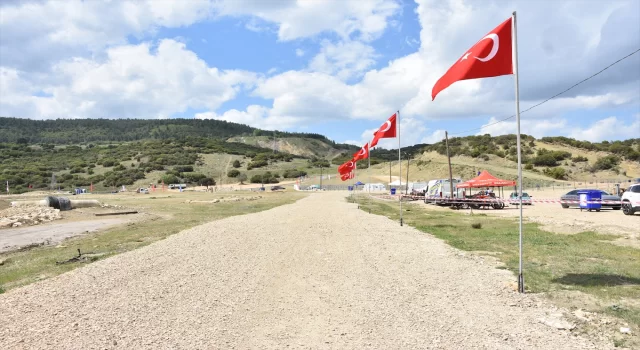 Bilecik’teki motokros pistinde hafta sonundaki yarışlar için hazırlıklar tamamlandı