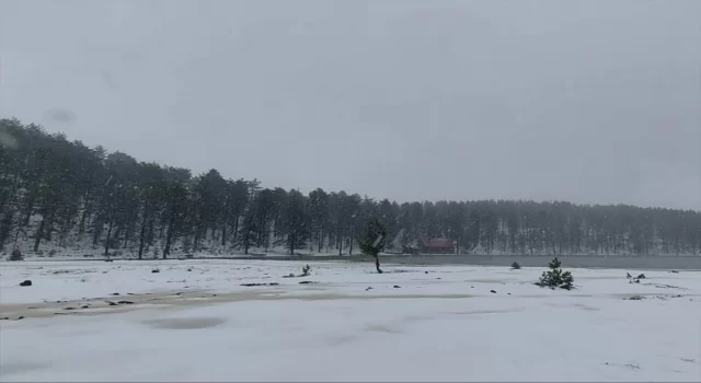 Muğla’nın yüksek kesimlerine kar yağdı