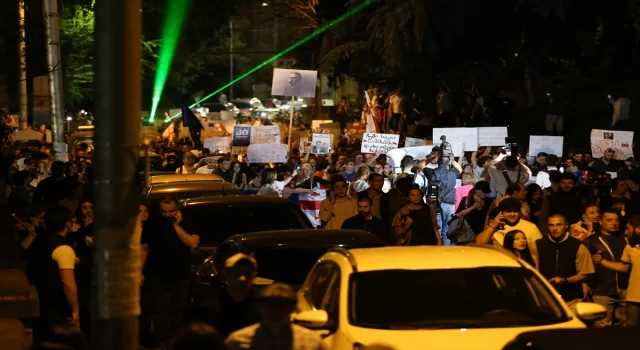 Gürcistan’da ”yabancı etkinin şeffaflığı” konulu yasa tasarısı karşıtı gösteriler devam etti 
