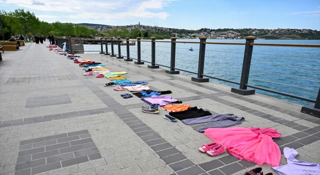 Beykoz’da anneler, çocukların İsrail saldırılarında öldürülmesini protesto etti