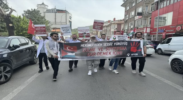 Afyonkarahisar’da Gazze’ye destek için ”sessiz yürüyüş” yapıldı