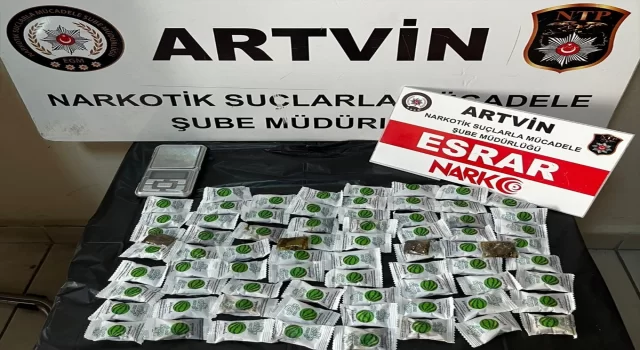 Artvin’e kargoyla gönderilen şeker kutusunda uyuşturucu ele geçirildi