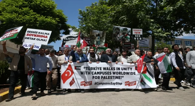 Şanlıurfa’da üniversite öğrencileri ABD’deki Filistin eylemlerine destek verdi