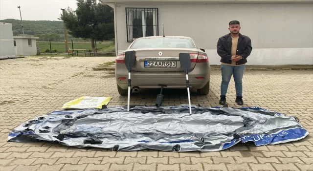 Edirne’de Yunanistan’a lastik botla kaçmaya personel 5 şüpheli yakalandı