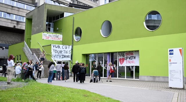 Belçika’da üniversite öğrencileri İsrail’e ”akademik boykot” için eylem başlattı