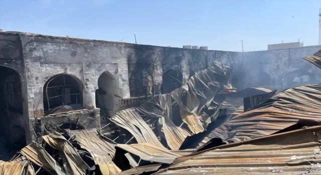 Kerkük’te Osmanlı yadigarı Kırdar Hanı’nda yangın çıktı
