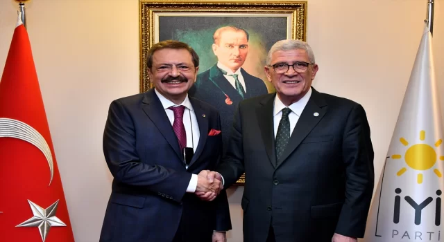 İYİ Parti Genel Başkanı Dervişoğlu, TOBB Başkanı Hisarcıklıoğlu’nu kabul etti