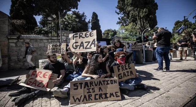 İsrail polisi, Gazze’ye saldırılara karşı Batı Kudüs’te düzenlenen protestoda 7 kişiyi gözaltına aldı
