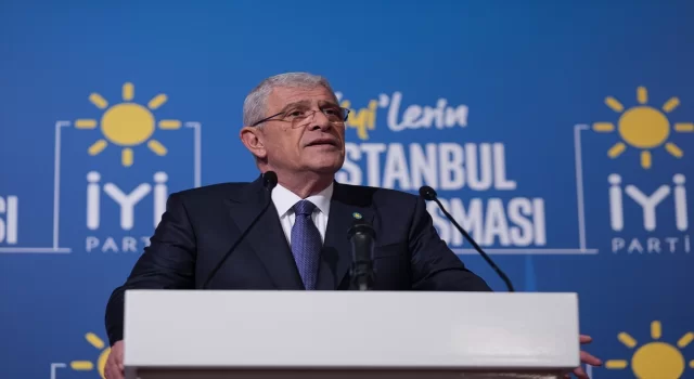 İYİ Parti Genel Başkanı Dervişoğlu, İstanbul’da partisinin programında konuştu:
