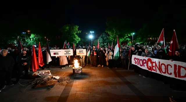 İsrail’in Gazze’ye yönelik saldırıları İstanbul’da protesto edildi