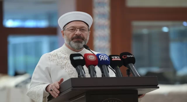 Diyanet İşleri Başkanı Erbaş, ”İyilik ve Sanat” temalı Hayır Çarşısı’nın açılışında konuştu: