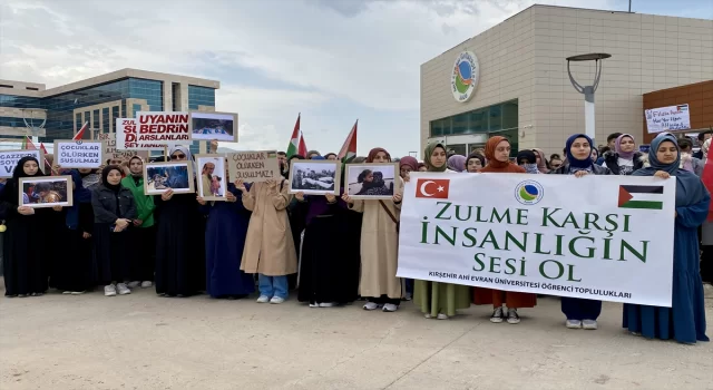 İsrail’in Filistin’e yönelik saldırıları Kırşehir’de protesto edildi