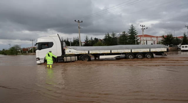 Nevşehir’de sağanak etkili oldu