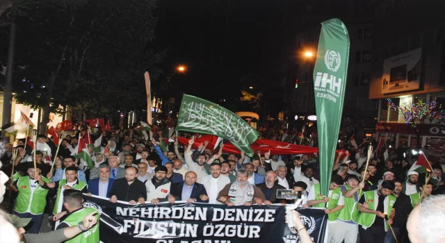 İsrail’in Gazze’ye yönelik saldırıları Eskişehir’de protesto edildi