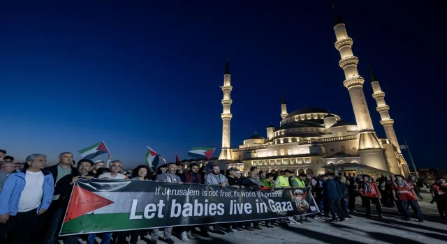 Ankara’da İsrail’in Gazze’ye yönelik saldırıları protesto edildi