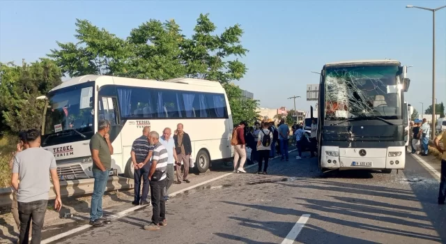 Kırklareli’nde zincirleme trafik kazasında 19 kişi yaralandı