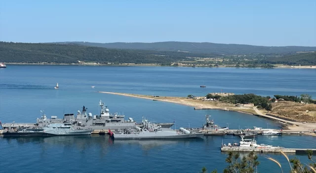 Almanya Deniz Kuvvetlerine ait gemiden Çanakkale’ye liman ziyareti