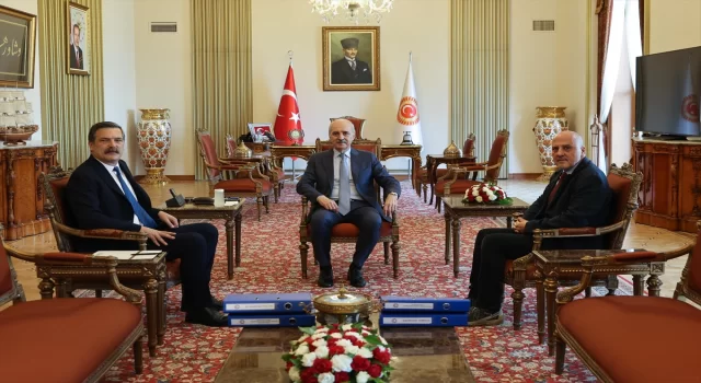 TBMM Başkanı Kurtulmuş, Türkiye İşçi Partisi Genel Başkanı Baş’ı kabul etti