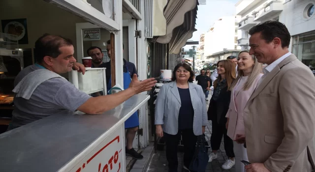 Batı Trakya’daki DEB Partisinin başkanı Asafoğlu esnaf ziyareti yaptı